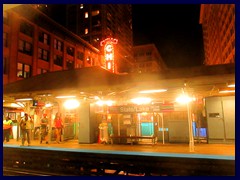 Chicago by night - the Loop 07 - State/Lake L train station